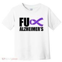 Fuck Alzheimer's Purple Ribbon Toddler T-Shirt thumb 0