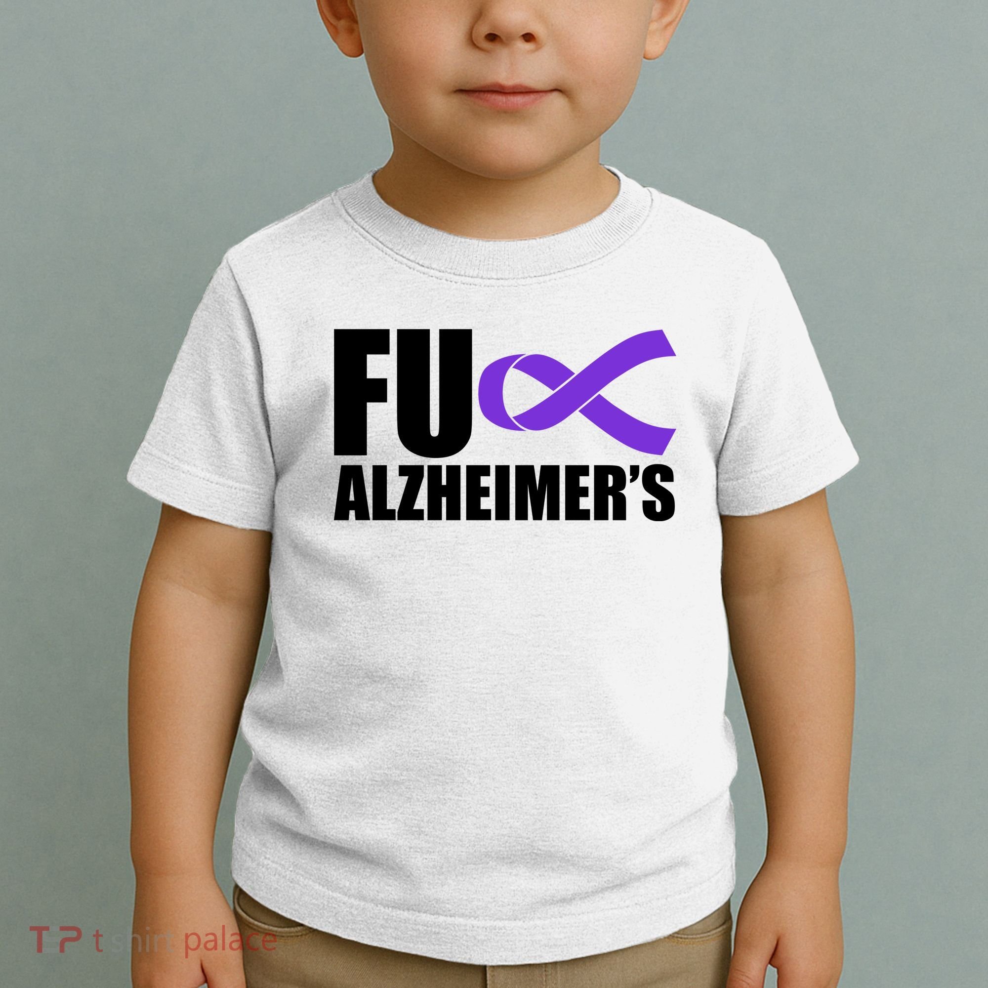 Fuck Alzheimer's Purple Ribbon Toddler T-Shirt