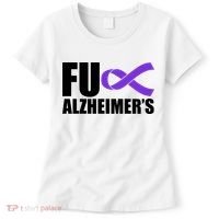 Fuck Alzheimer's Purple Ribbon Women's T-Shirt thumb 0