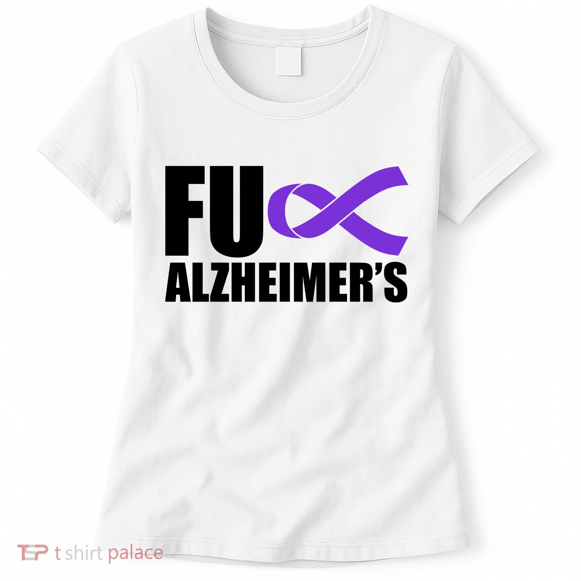 Fuck Alzheimer's Purple Ribbon Women's T-Shirt
