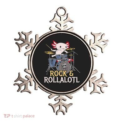 Funny Axolotl Playing Drums Rock Drummer Band Musician Ornament