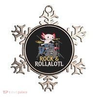 Funny Axolotl Playing Drums Rock Drummer Band Musician Ornament thumb 0