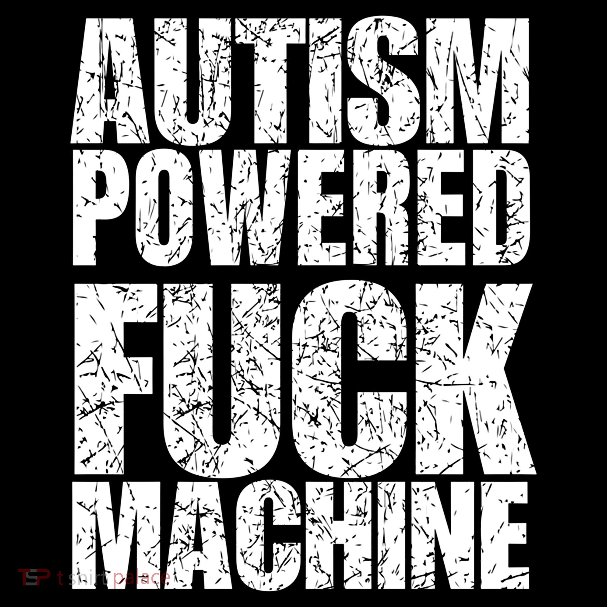 Funny Autism Powered Fck Machine Autism Quote RizzEm Gift Coffee Mug
