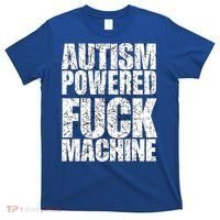 Funny Autism Powered Fck Machine Autism Quote RizzEm Gift T-Shirt thumb 0