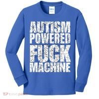 Funny Autism Powered Fck Machine Autism Quote RizzEm Gift Kids Long Sleeve Shirt thumb 0