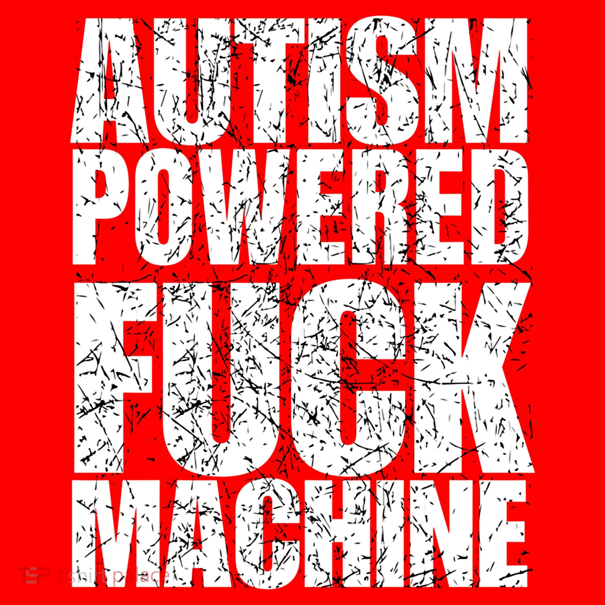 Funny Autism Powered Fck Machine Autism Quote RizzEm Gift Santa Hat