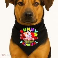 Favorite Assistant Principal Easter Bunny USA-Made Doggie Bandana thumb 1