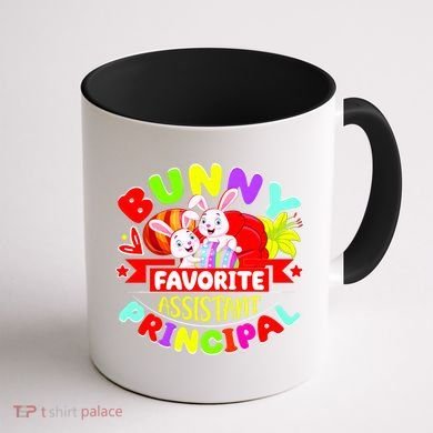 Favorite Assistant Principal Easter Bunny Coffee Mug back