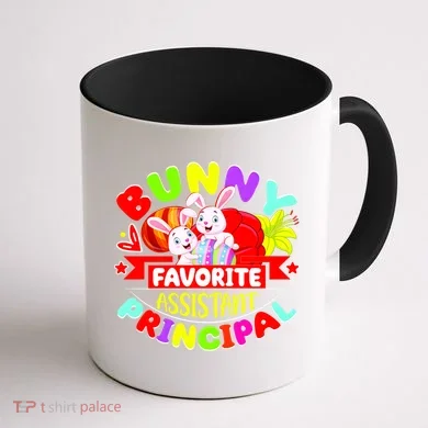 Favorite Assistant Principal Easter Bunny Coffee Mug back