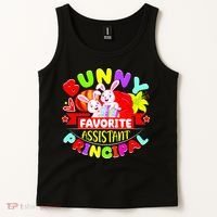 Favorite Assistant Principal Easter Bunny Tank Top thumb 2