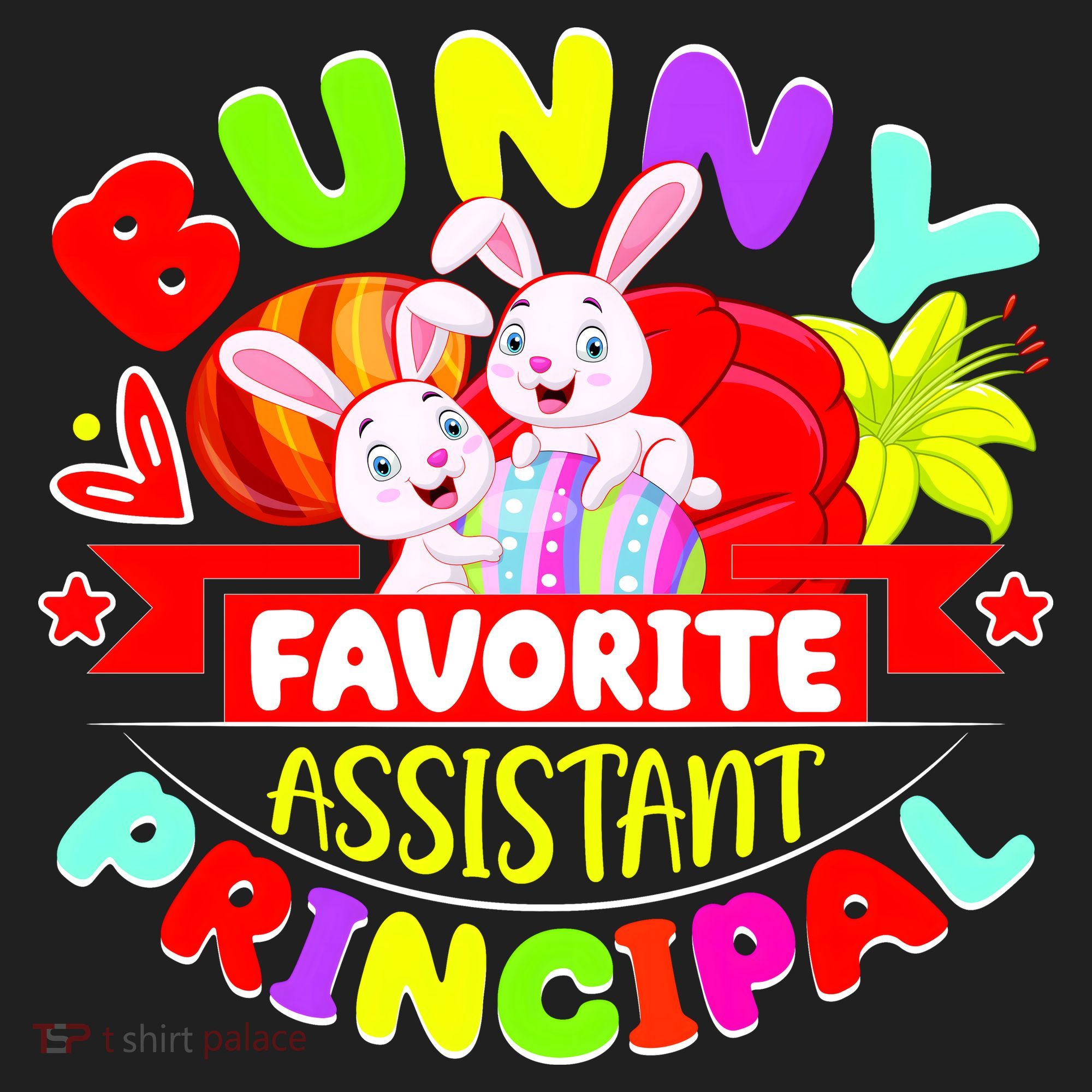 Favorite Assistant Principal Easter Bunny Golf Towel