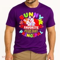 Favorite Assistant Principal Easter Bunny Cooling Performance Crew T-Shirt thumb 2