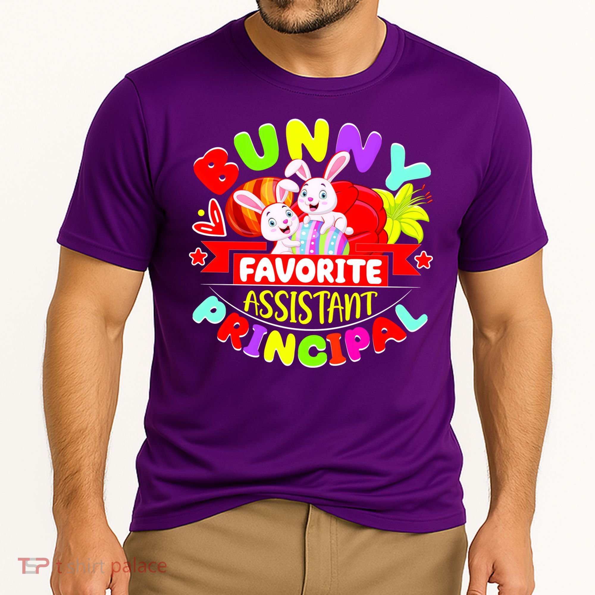 Favorite Assistant Principal Easter Bunny Cooling Performance Crew T-Shirt