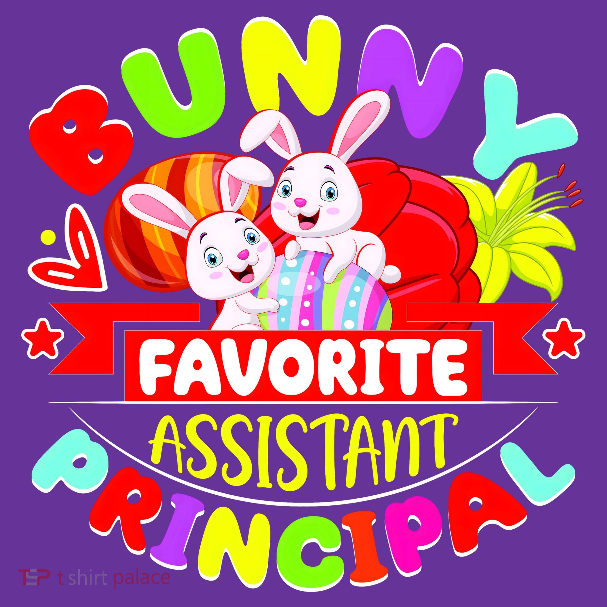 Favorite Assistant Principal Easter Bunny Cooling Performance Crew T-Shirt