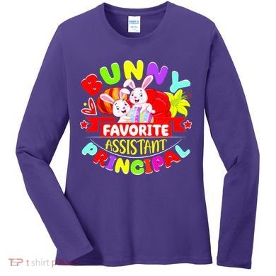 Favorite Assistant Principal Easter Bunny Women's Long Sleeve Shirt