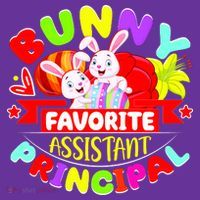 Favorite Assistant Principal Easter Bunny Women's Long Sleeve Shirt thumb 2