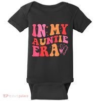 Funny Aunt Quote In My Auntie Era niece nephew matching cool Baby Bodysuit thumb 0