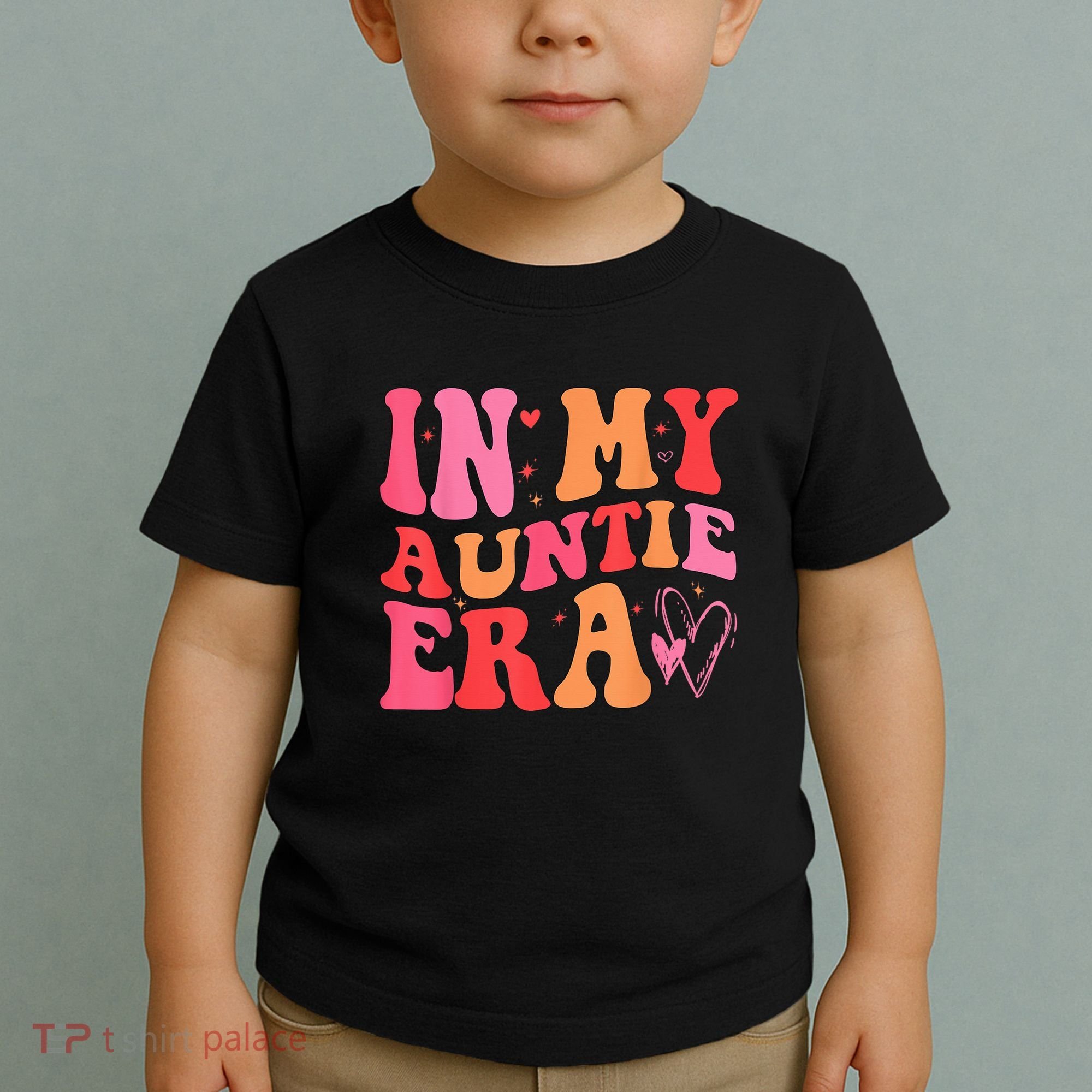 Funny Aunt Quote In My Auntie Era niece nephew matching cool Toddler T-Shirt