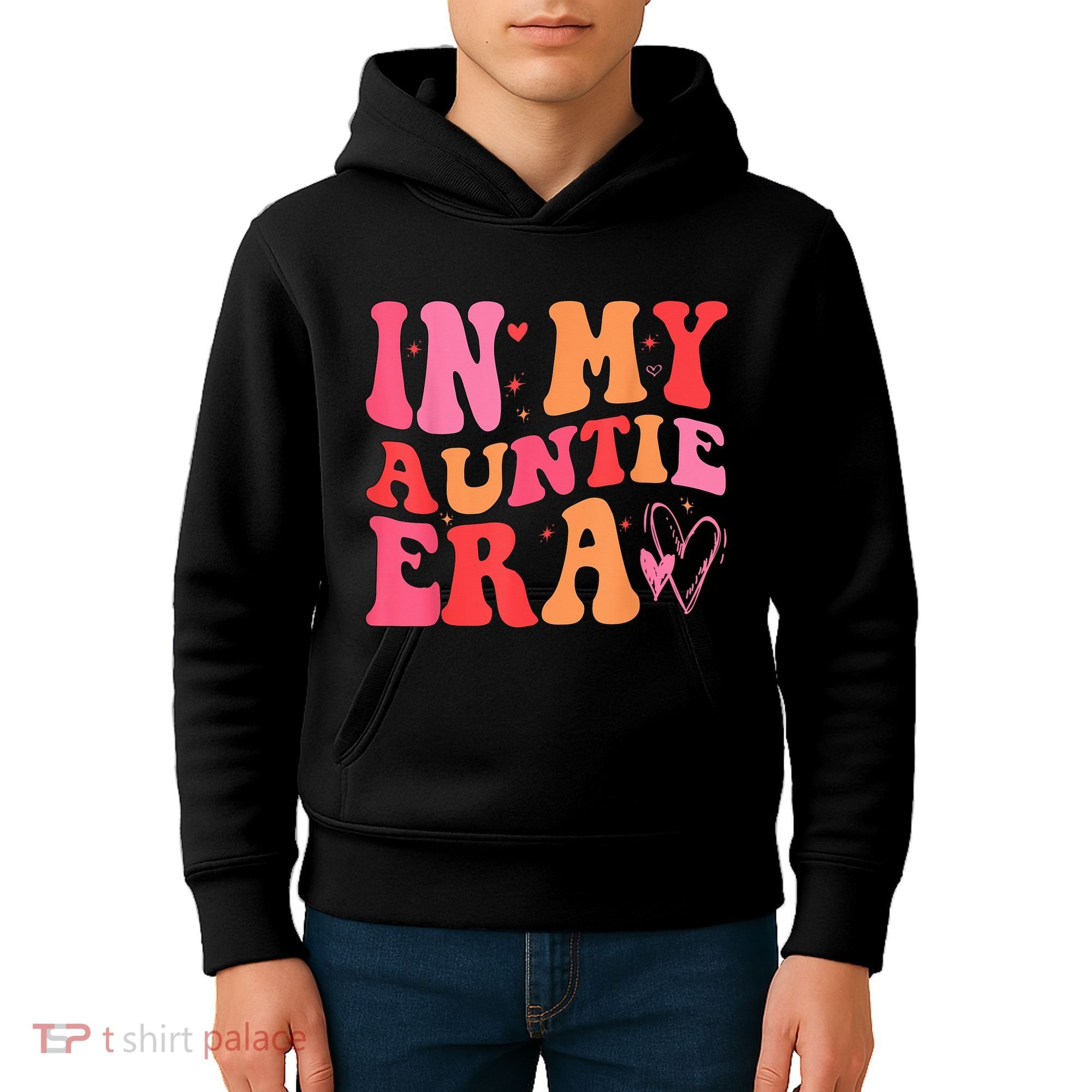 Funny Aunt Quote In My Auntie Era niece nephew matching cool Kids Hoodie