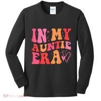 Funny Aunt Quote In My Auntie Era niece nephew matching cool Kids Long Sleeve Shirt thumb 0