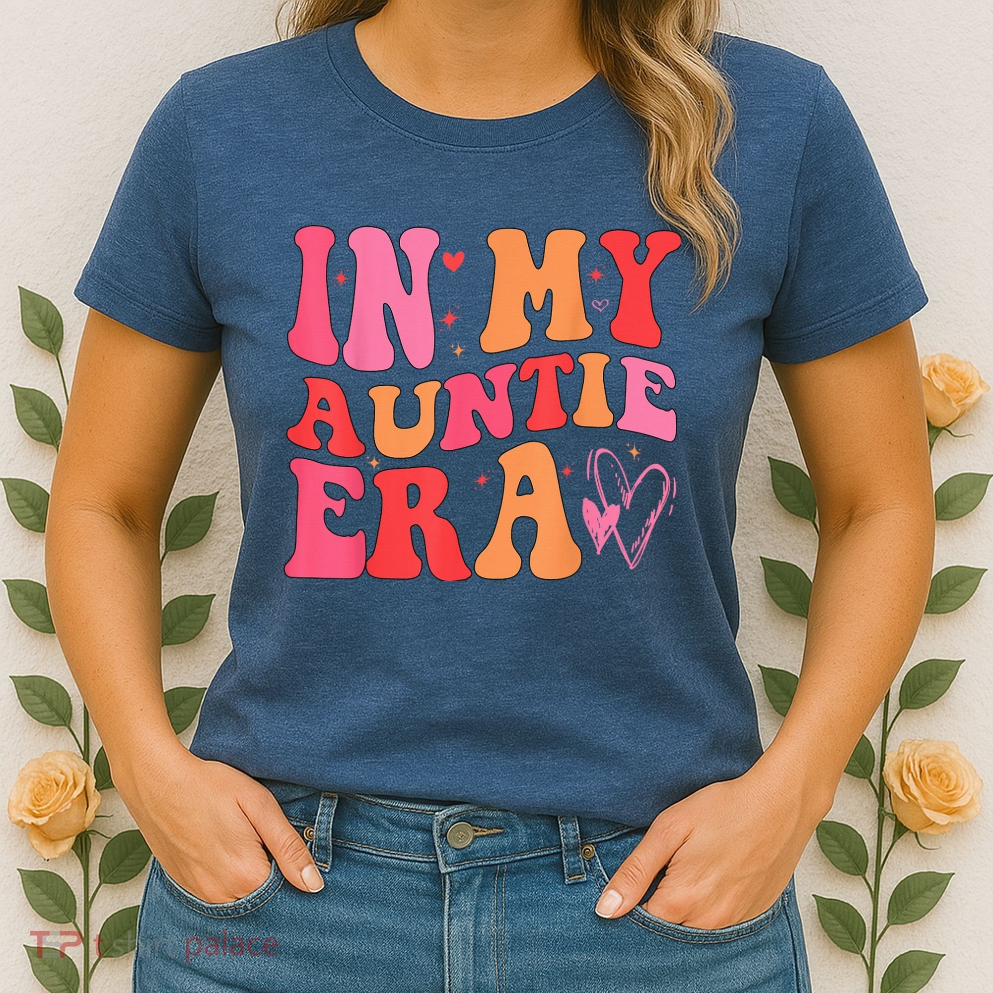 Funny Aunt Quote In My Auntie Era niece nephew matching cool Women's T-Shirt