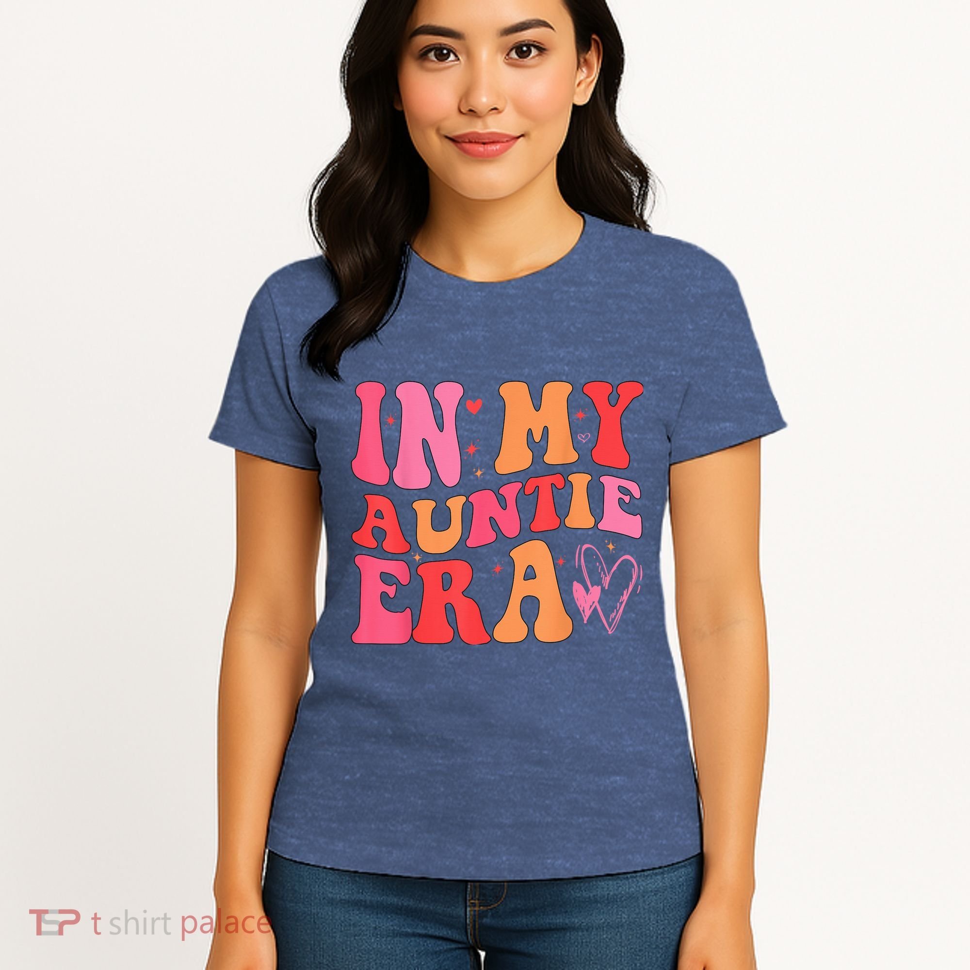 Funny Aunt Quote In My Auntie Era niece nephew matching cool Women's T-Shirt