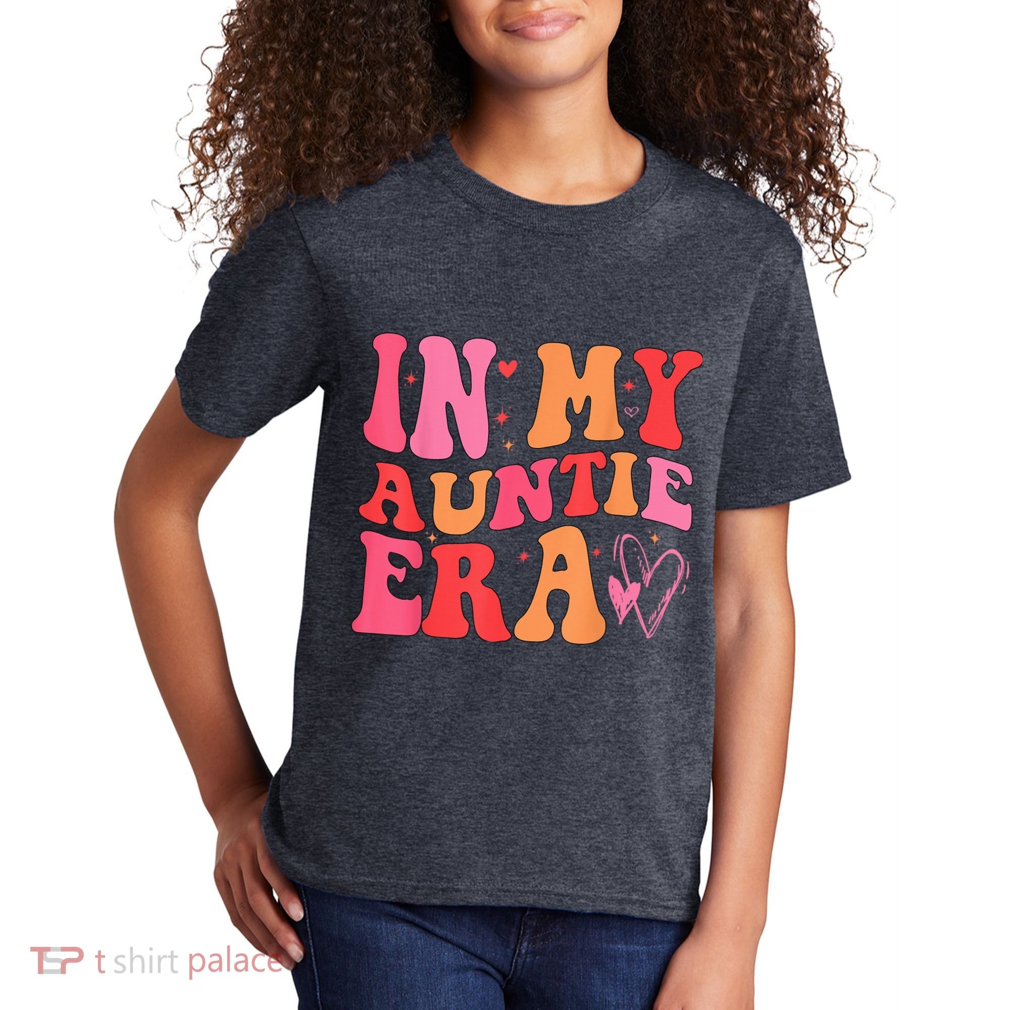 Funny Aunt Quote In My Auntie Era niece nephew matching cool Kids T-Shirt