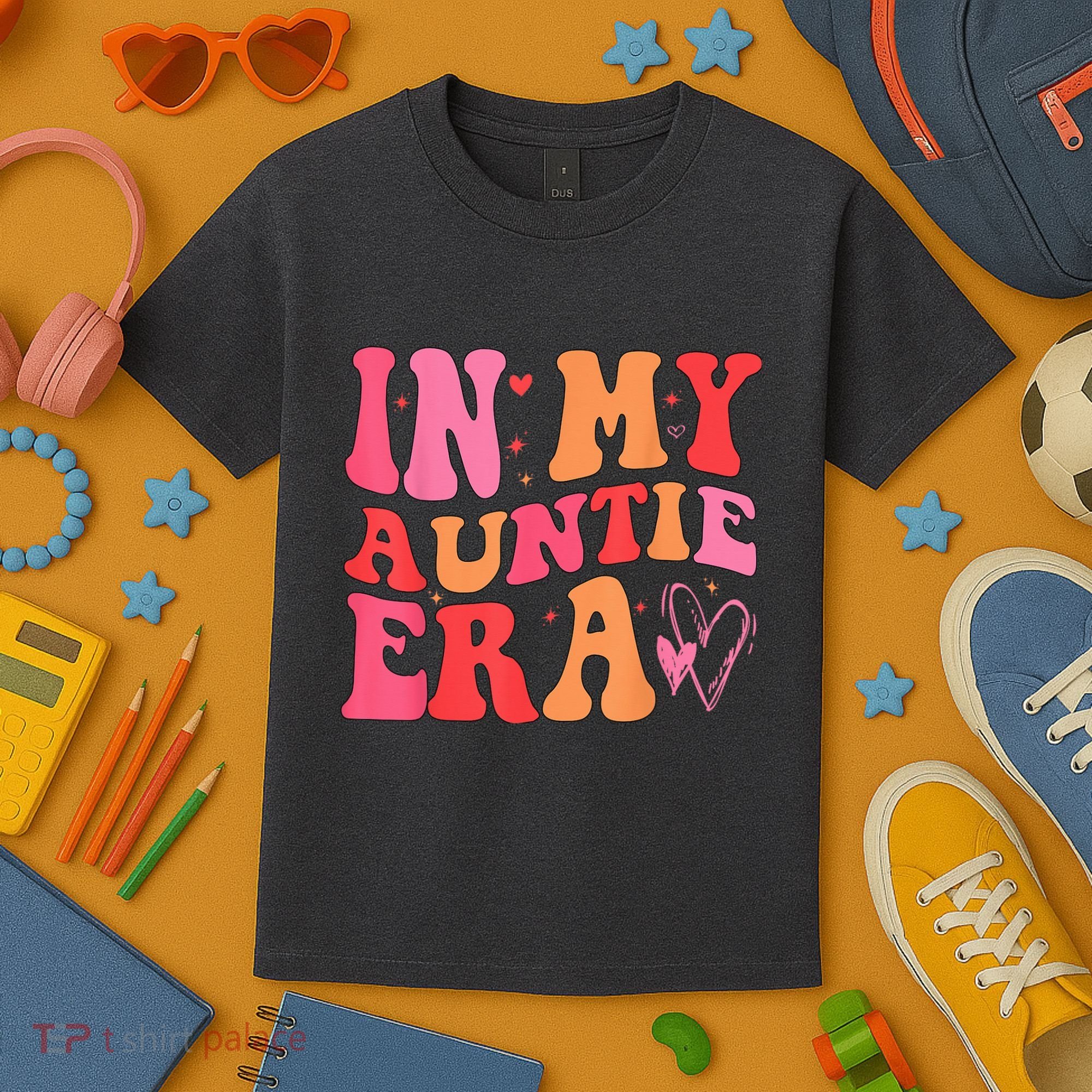 Funny Aunt Quote In My Auntie Era niece nephew matching cool Kids T-Shirt