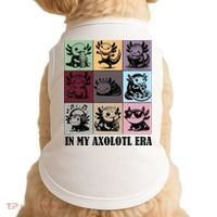 Funny Axolotl Quote In My Axolotl Era Graphic Cool Axolotl Doggie Tank thumb 0