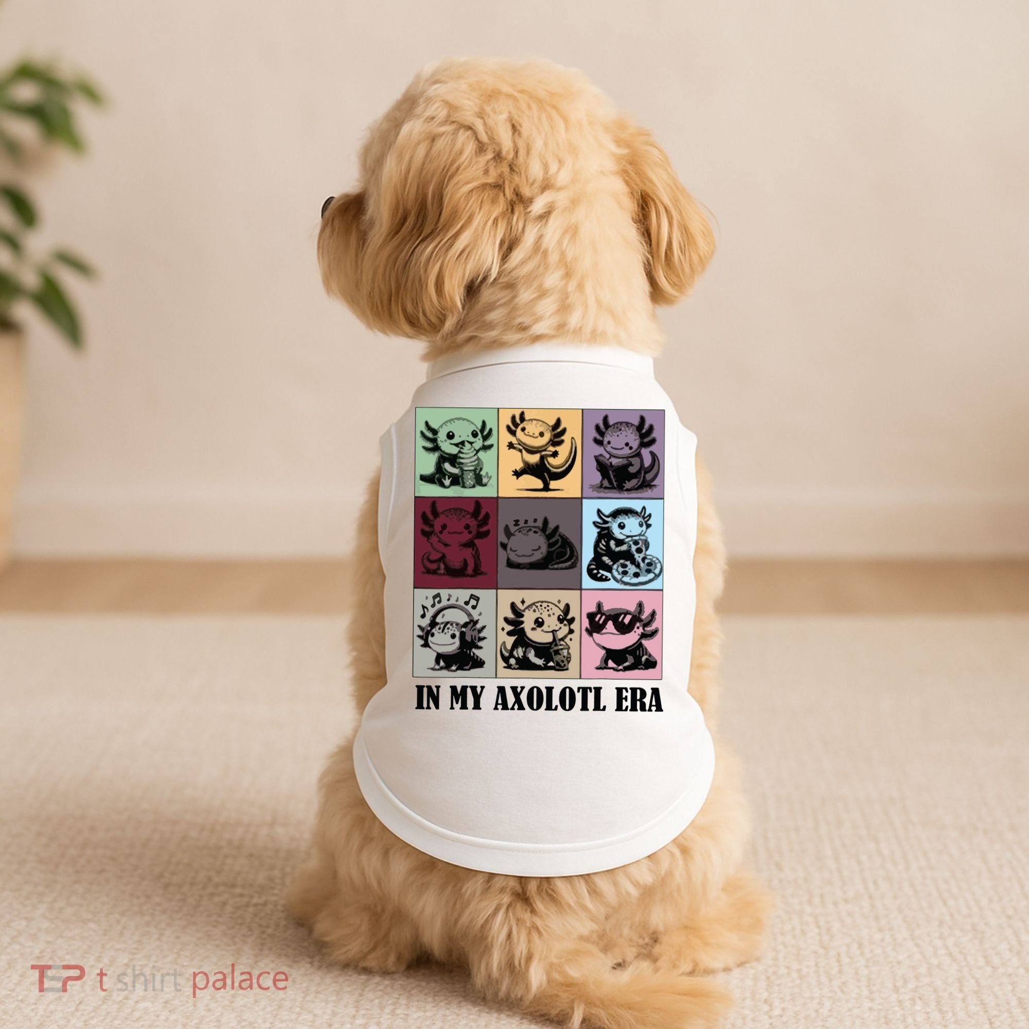 Funny Axolotl Quote In My Axolotl Era Graphic Cool Axolotl Doggie Tank