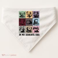 Funny Axolotl Quote In My Axolotl Era Graphic Cool Axolotl USA-Made Doggie Bandana thumb 0