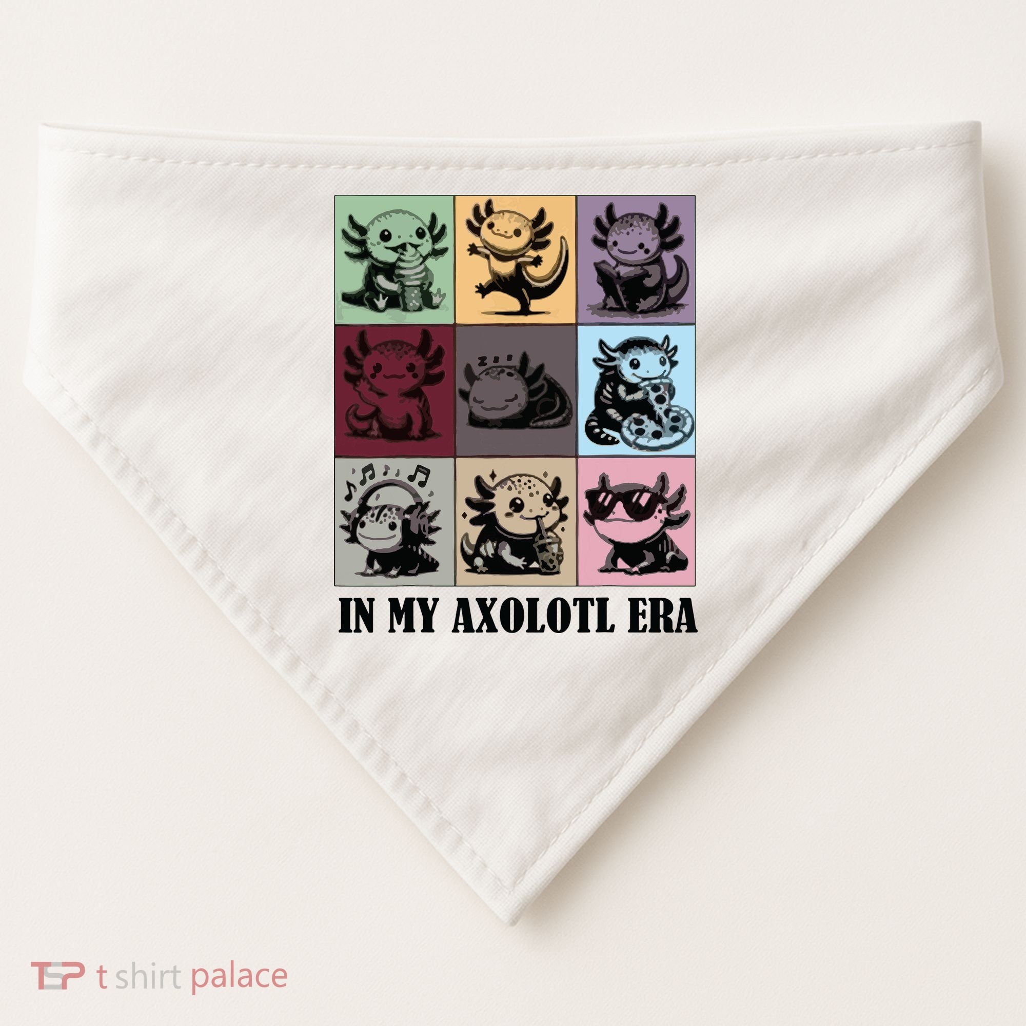 Funny Axolotl Quote In My Axolotl Era Graphic Cool Axolotl USA-Made Doggie Bandana