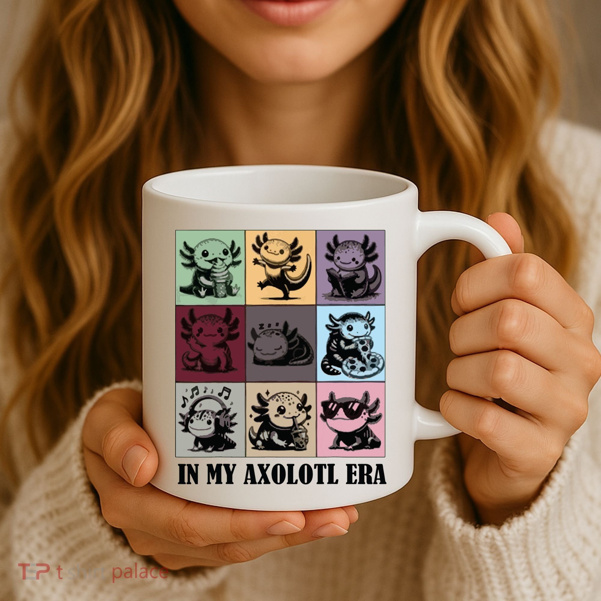 Funny Axolotl Quote In My Axolotl Era Graphic Cool Axolotl Coffee Mug