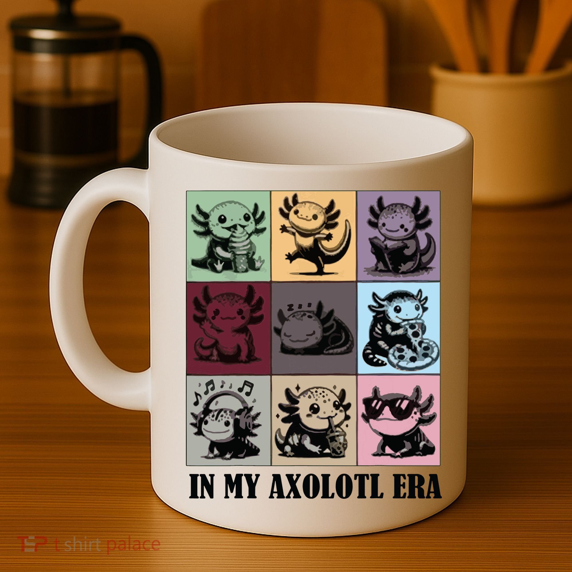 Funny Axolotl Quote In My Axolotl Era Graphic Cool Axolotl Coffee Mug