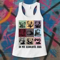Funny Axolotl Quote In My Axolotl Era Graphic Cool Axolotl Women's Tank Top thumb 3