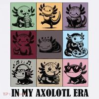 Funny Axolotl Quote In My Axolotl Era Graphic Cool Axolotl Baby Bodysuit thumb 2