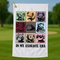 Funny Axolotl Quote In My Axolotl Era Graphic Cool Axolotl Golf Towel thumb 1