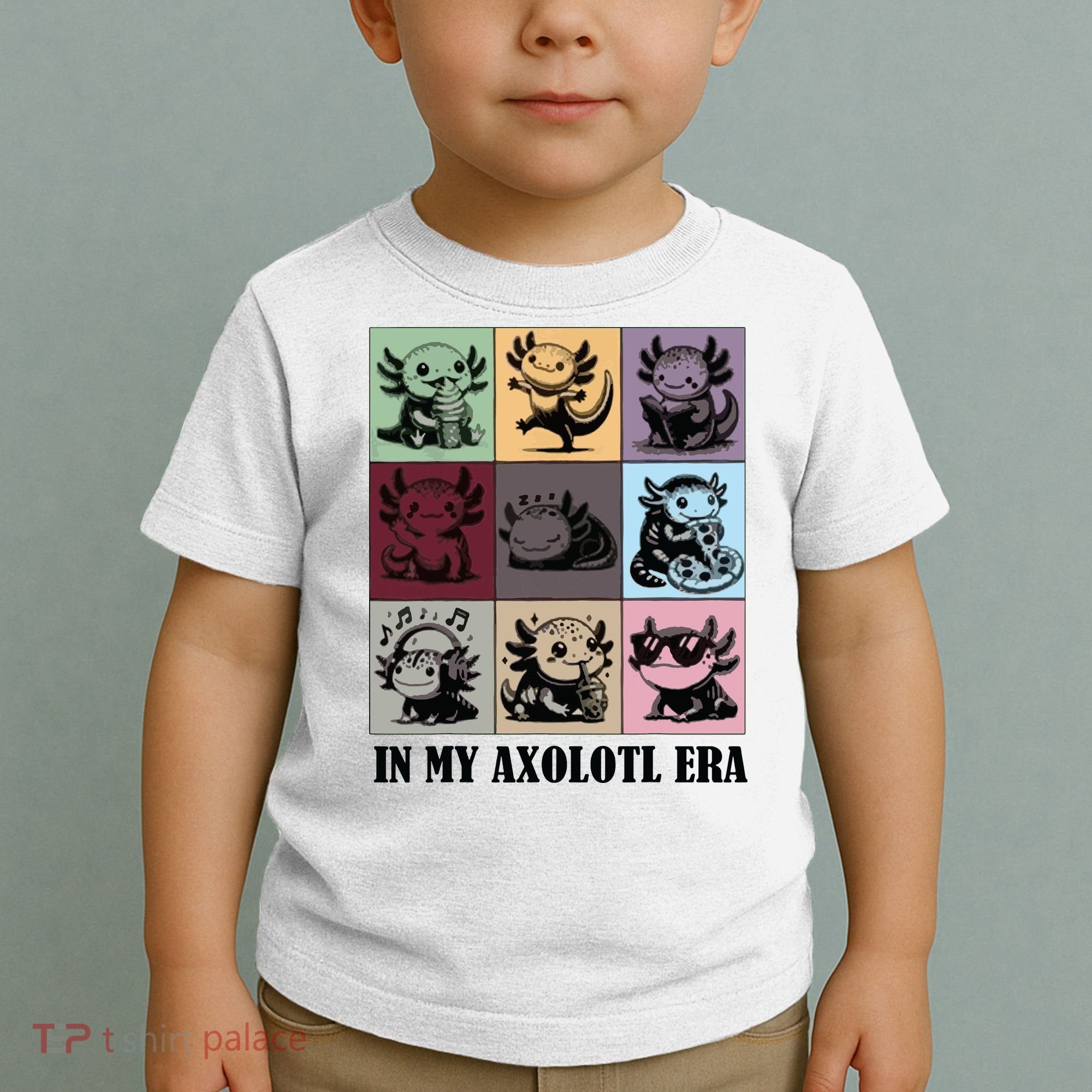 Funny Axolotl Quote In My Axolotl Era Graphic Cool Axolotl Toddler T-Shirt