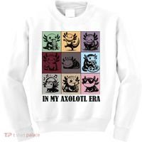 Funny Axolotl Quote In My Axolotl Era Graphic Cool Axolotl Kids Sweatshirt thumb 0