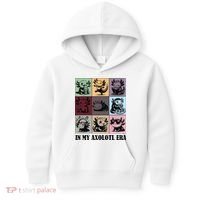 Funny Axolotl Quote In My Axolotl Era Graphic Cool Axolotl Kids Hoodie thumb 0