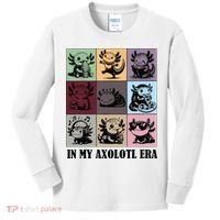 Funny Axolotl Quote In My Axolotl Era Graphic Cool Axolotl Kids Long Sleeve Shirt thumb 0