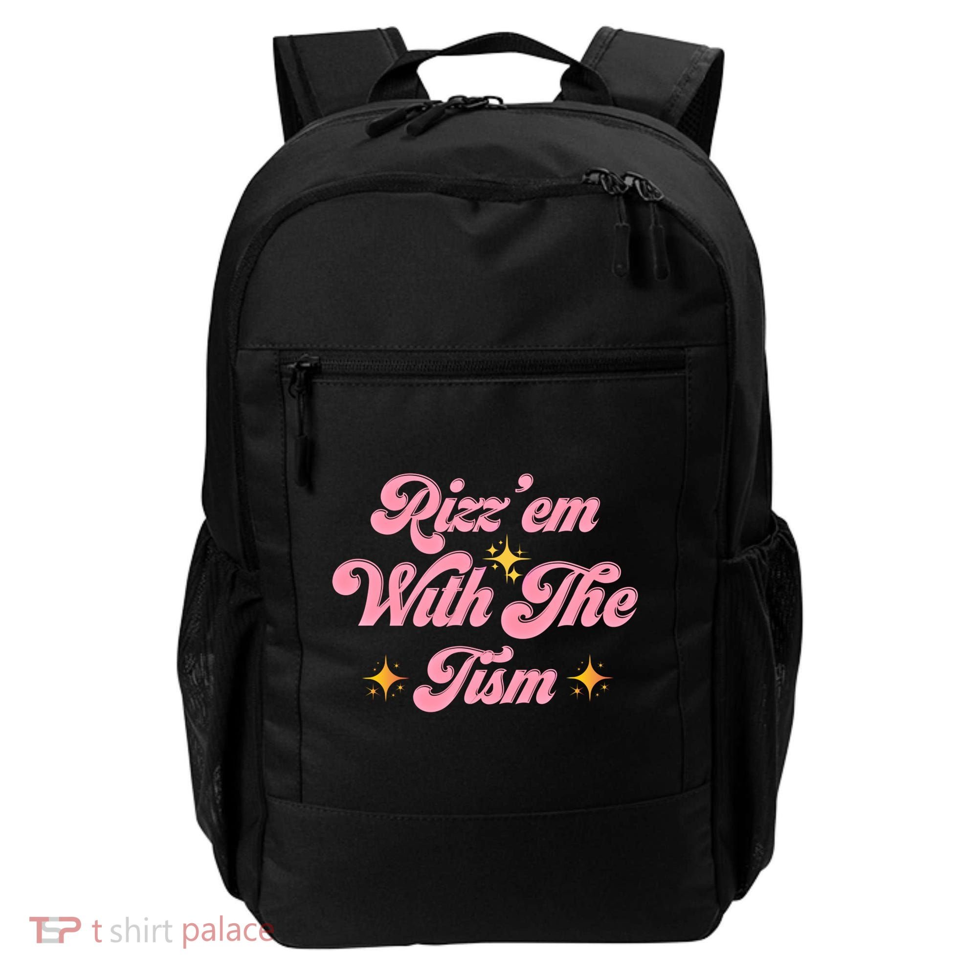 Funny Autism Quote Rizz Em With The Tism Meaningful Gift Backpack