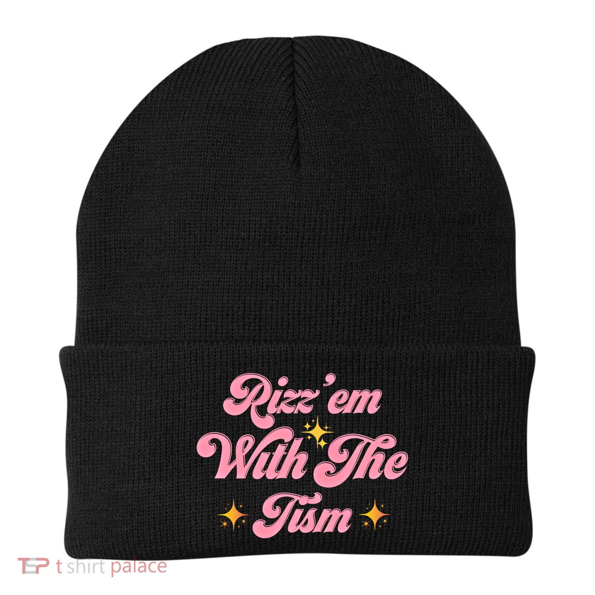 Funny Autism Quote Rizz Em With The Tism Meaningful Gift Beanie