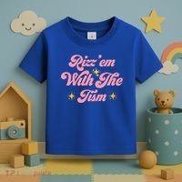 Funny Autism Quote Rizz Em With The Tism Meaningful Gift Toddler T-Shirt thumb 3