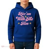 Funny Autism Quote Rizz Em With The Tism Meaningful Gift Kids Hoodie thumb 4