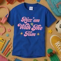 Funny Autism Quote Rizz Em With The Tism Meaningful Gift Kids T-Shirt thumb 3