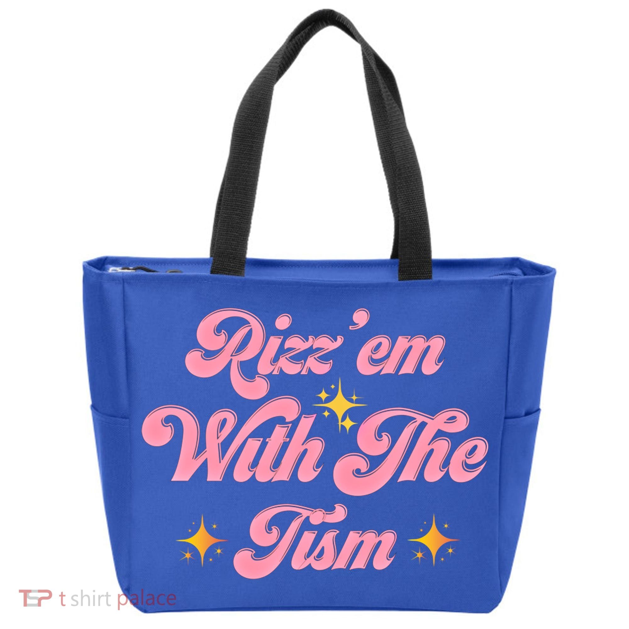 Funny Autism Quote Rizz Em With The Tism Meaningful Gift Tote Bag