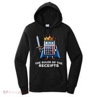 Funny Accountant Ruler Of The Receipts Taxes Bookkeeper Women's Hoodie thumb 0