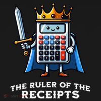 Funny Accountant Ruler Of The Receipts Taxes Bookkeeper Women's Tank Top thumb 5
