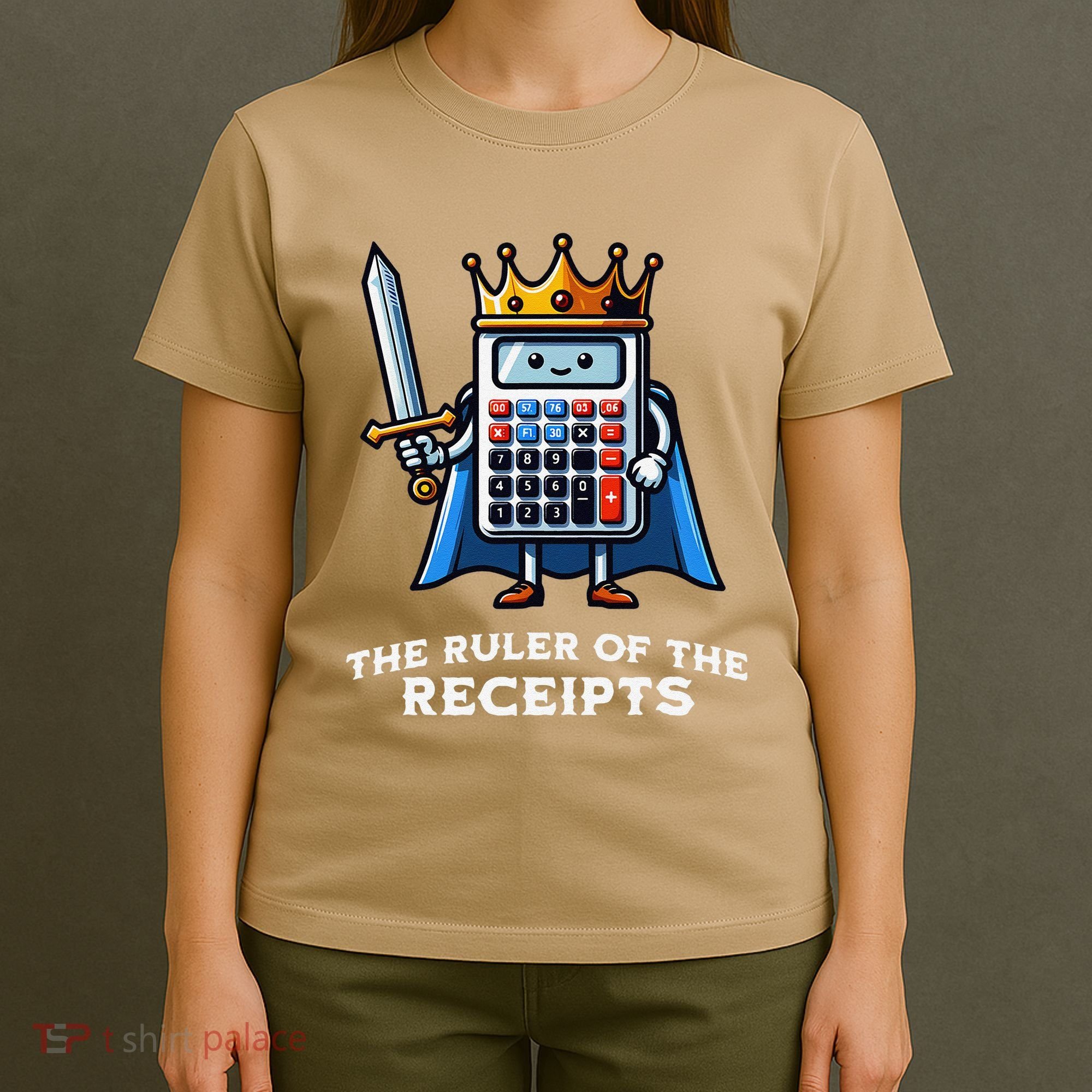 Funny Accountant Ruler Of The Receipts Taxes Bookkeeper T-Shirt